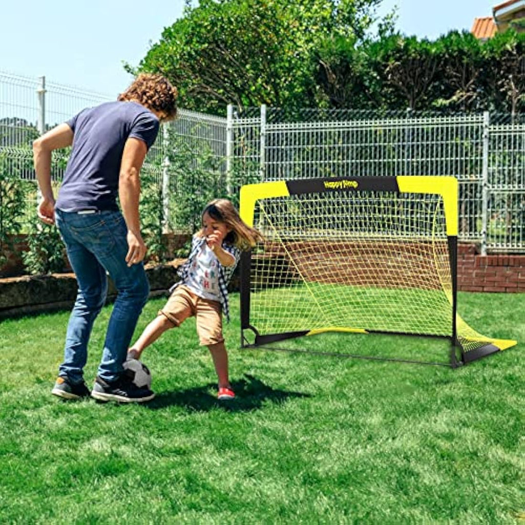 Happy Jump Portable Pop Up Football Goal – Durable Foldable Soccer Net