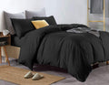 Euphoric Gifts Super King Black Egyptian Cotton Duvet Cover Bed Set