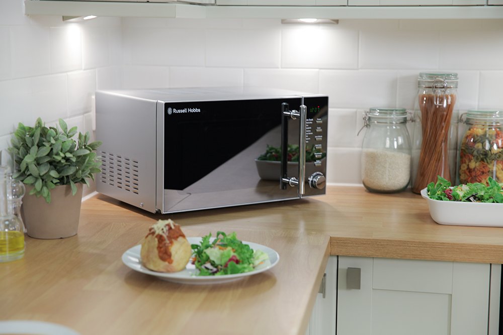 Russell Hobbs RHM2017 20L 800W Digital Microwave – Silver with Auto Defrost