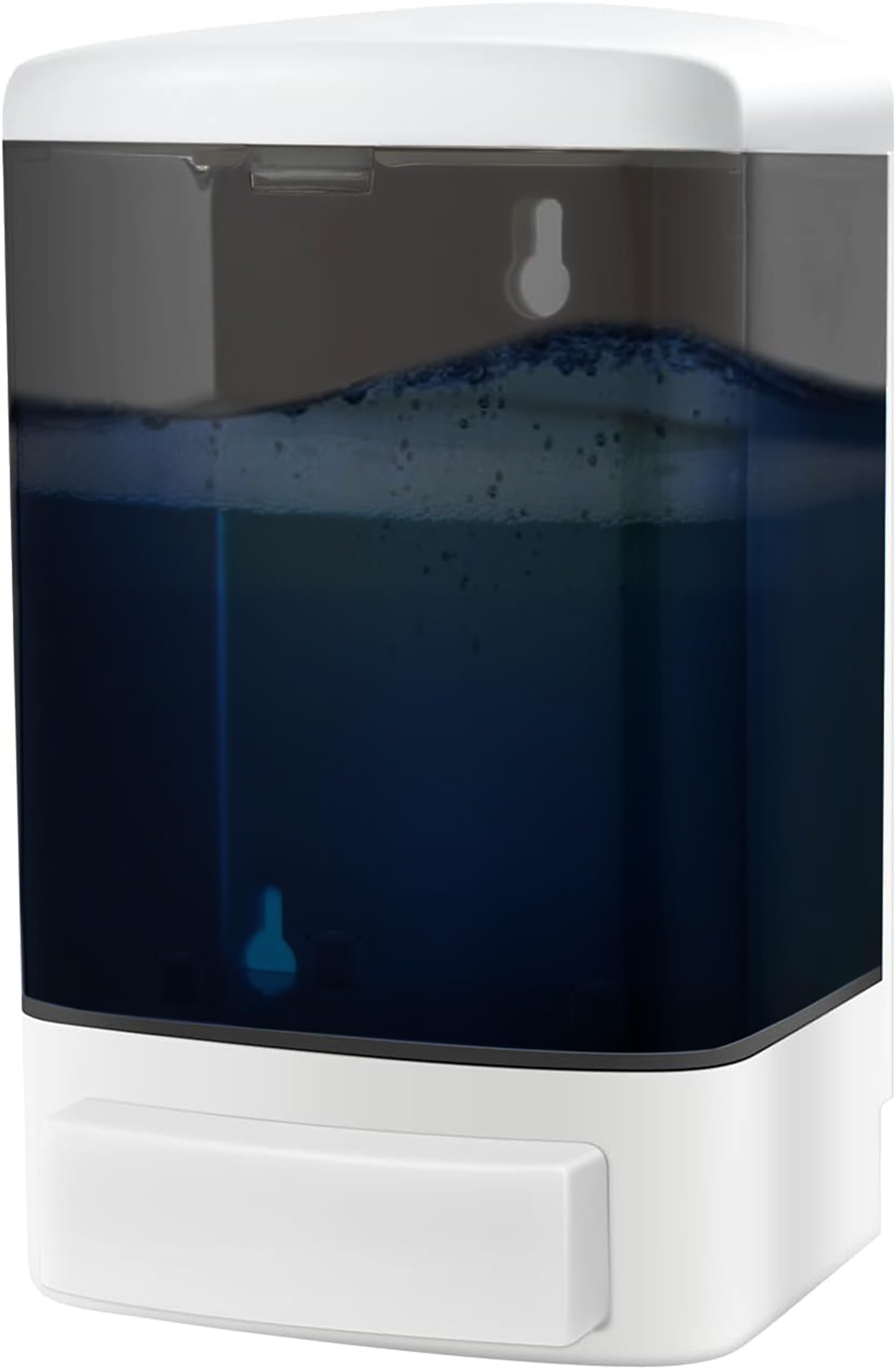 Wall Mount Soap Dispenser – 33oz Black Manual Refillable ABS