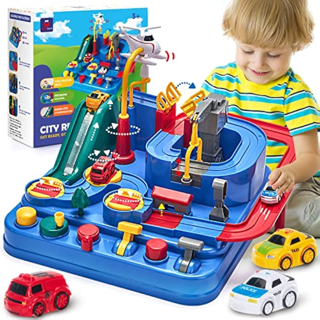 Kids Car Race Track – Educational Toddler Adventure Toy