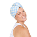 Dock & Bay Hair Turban – Quick Dry Recycled Microfiber Wrap, Surf Check