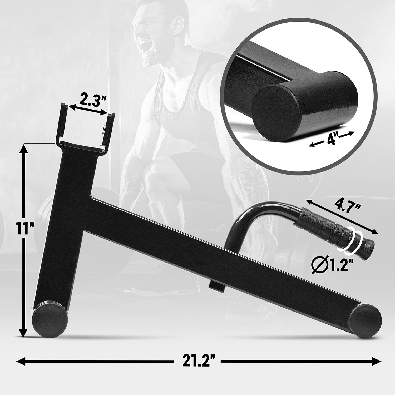 Yes4All WST9 Deadlift Barbell Jack – Heavy Duty Steel Lift, Black