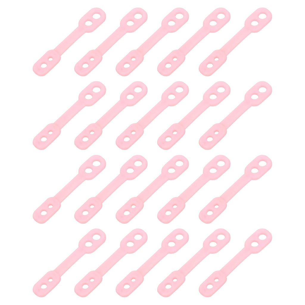 sourcing map 20Pcs Clothes Hanger Windproof Plastic Strip Hook, Anti-Slip Off Windproof Fixed Buckle