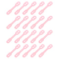 sourcing map 20Pcs Clothes Hanger Windproof Plastic Strip Hook, Anti-Slip Off Windproof Fixed Buckle