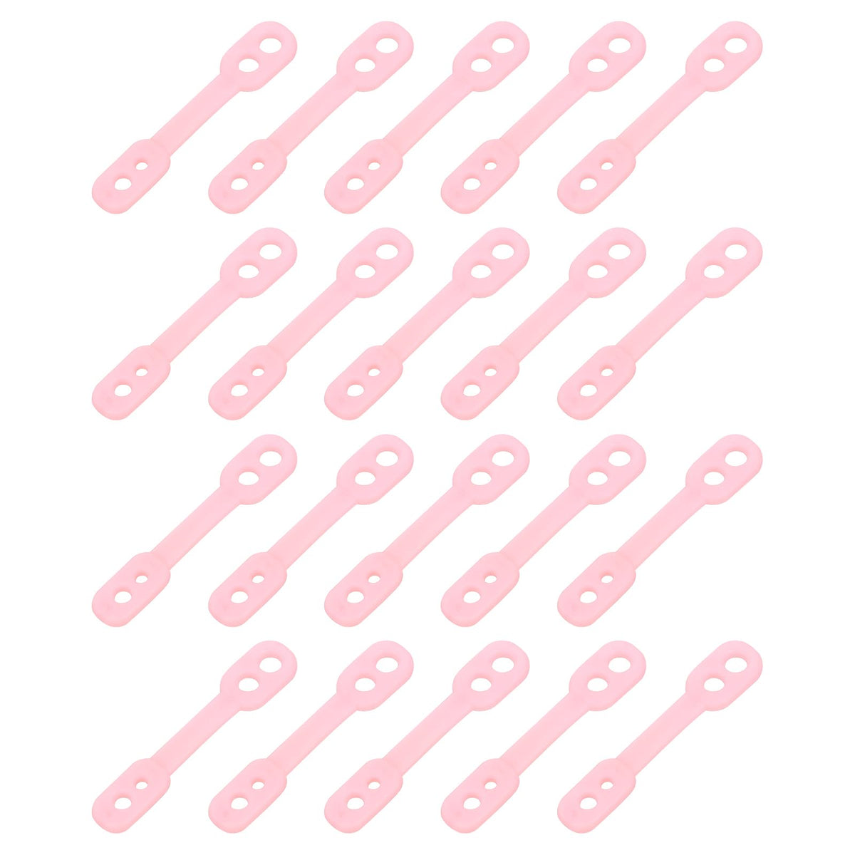 sourcing map 20Pcs Clothes Hanger Windproof Plastic Strip Hook, Anti-Slip Off Windproof Fixed Buckle