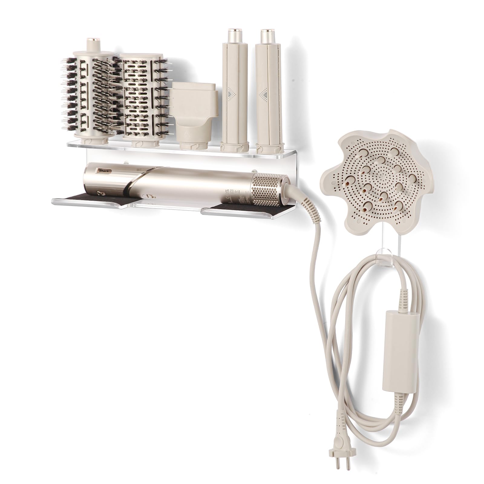 GENCAM Acrylic Wall Mount Organizer for Shark FlexStyle with Cord Hanger