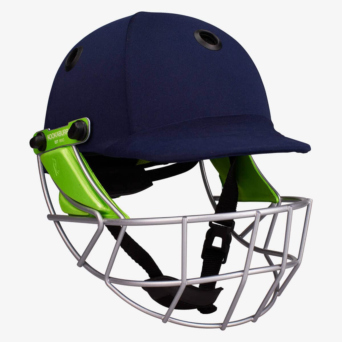 Kookaburra Pro 600 Cricket Helmet – Navy Steel Faceguard – L/XL