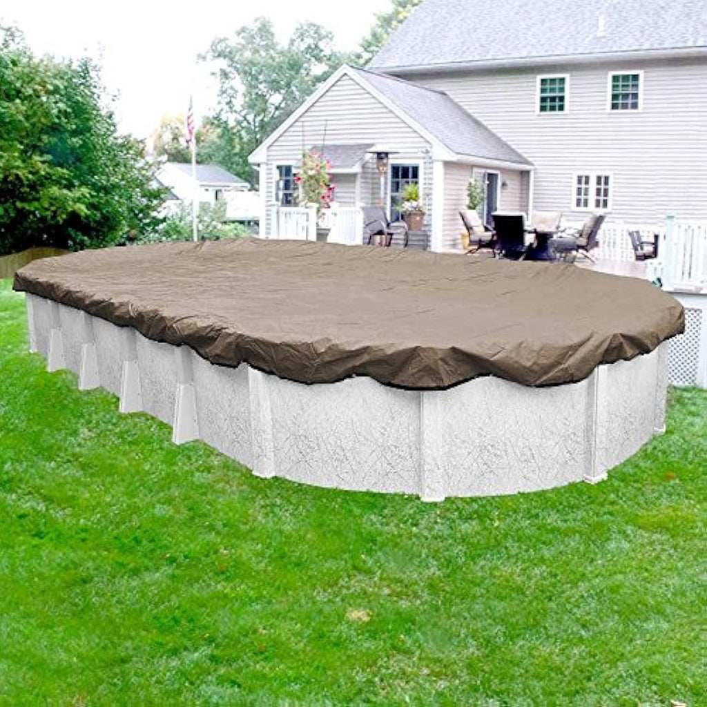 Robelle Superior Winter Pool Cover | 16x25 ft Oval Above Ground Pool