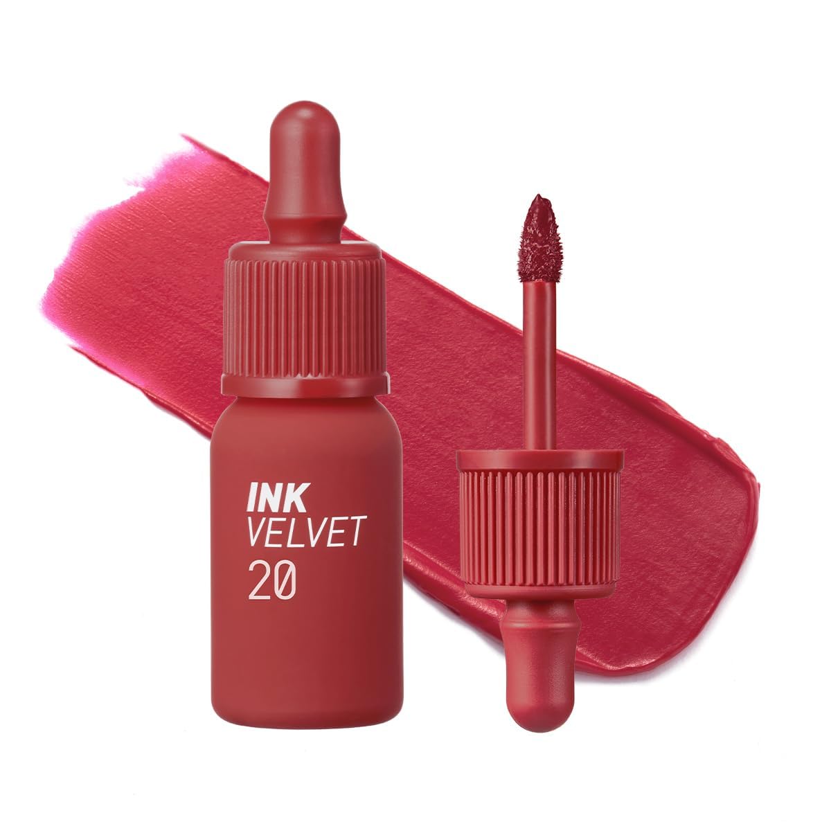 Peripera Ink the Velvet Lip Tint – Longwear Matte Liquid Lipstick (20 Classy Plum Rose)