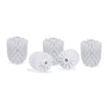 Relaxdays Toilet Brush Head Set of 5 – 12mm Thread Replacement, White