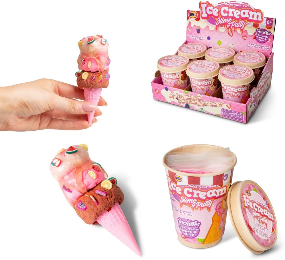 Ice Cream Slime and Putty Kit by Snaps – Sensory Play Toy Set