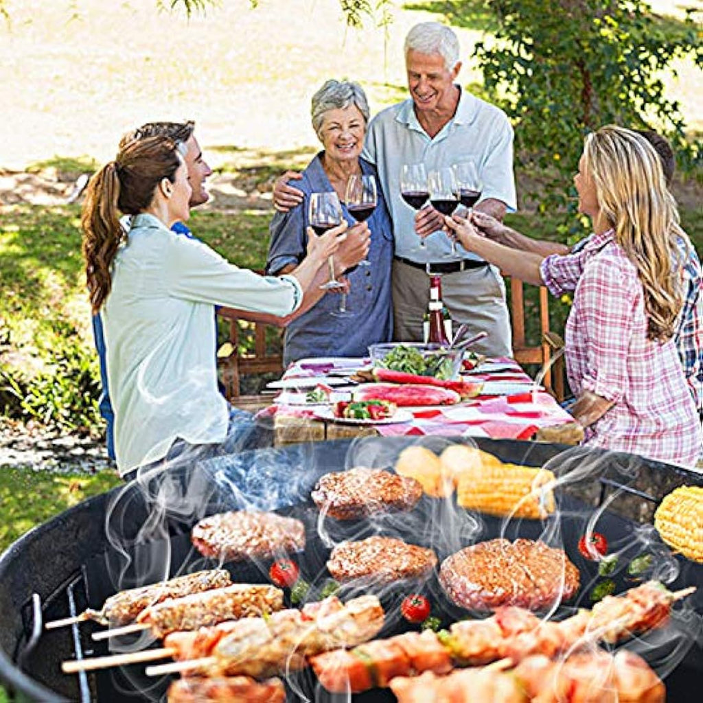 Wisdomwell Non-Stick BBQ Grill Mats - Set of 5 Heat Resistant Teflon Mats