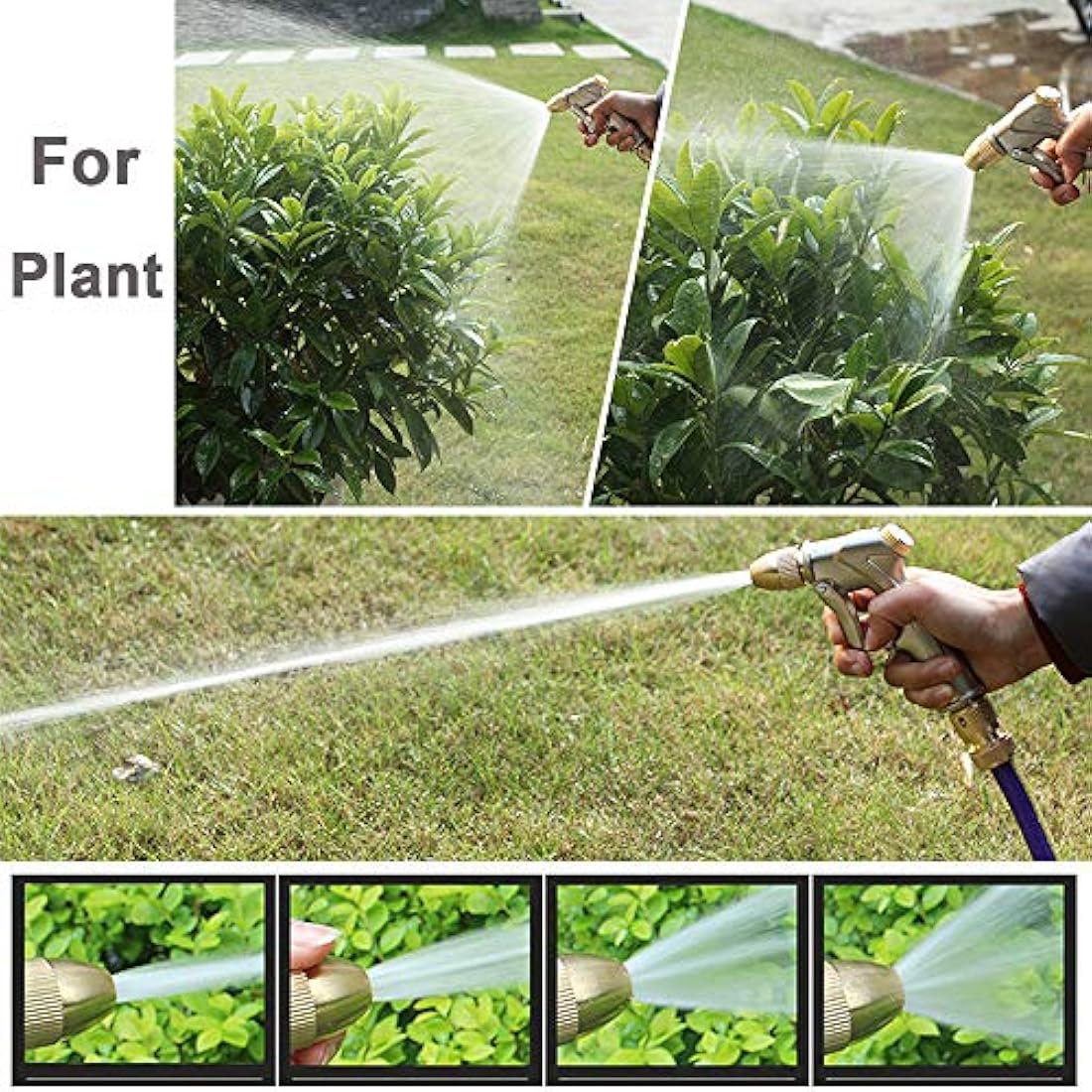 FANHAO Heavy Duty Metal Garden Hose Spray Gun | High Pressure Brass Nozzle