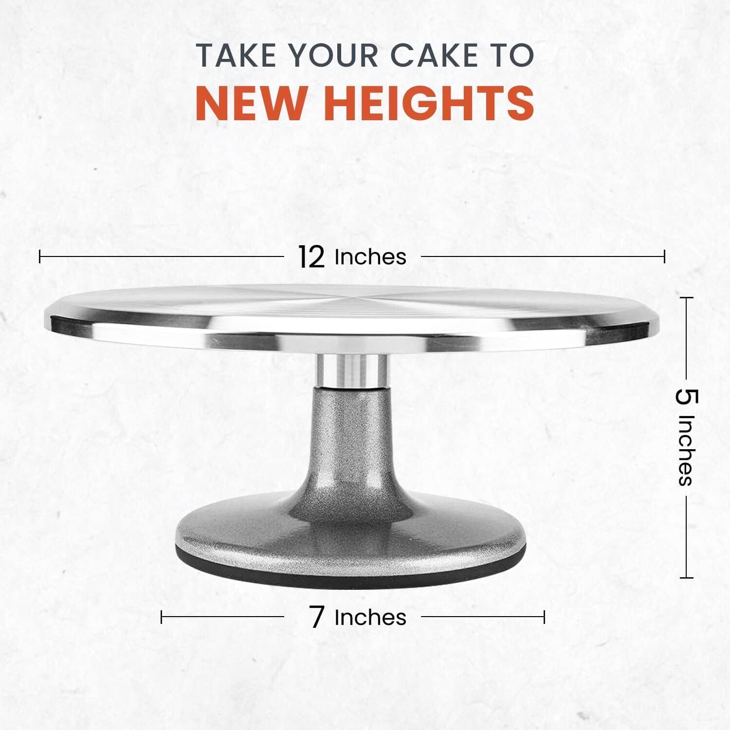 RFAQK 50-Piece Cake Turntable Set | 12" Aluminum Alloy Decorating Kit