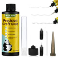 WEILAOK Strong Craft Glue – 100ML Clear PVA Adhesive with Precision Tips