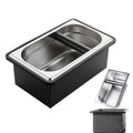 Gocoffun Large Stainless Steel Espresso Coffee Knock Box with Rubber Bar