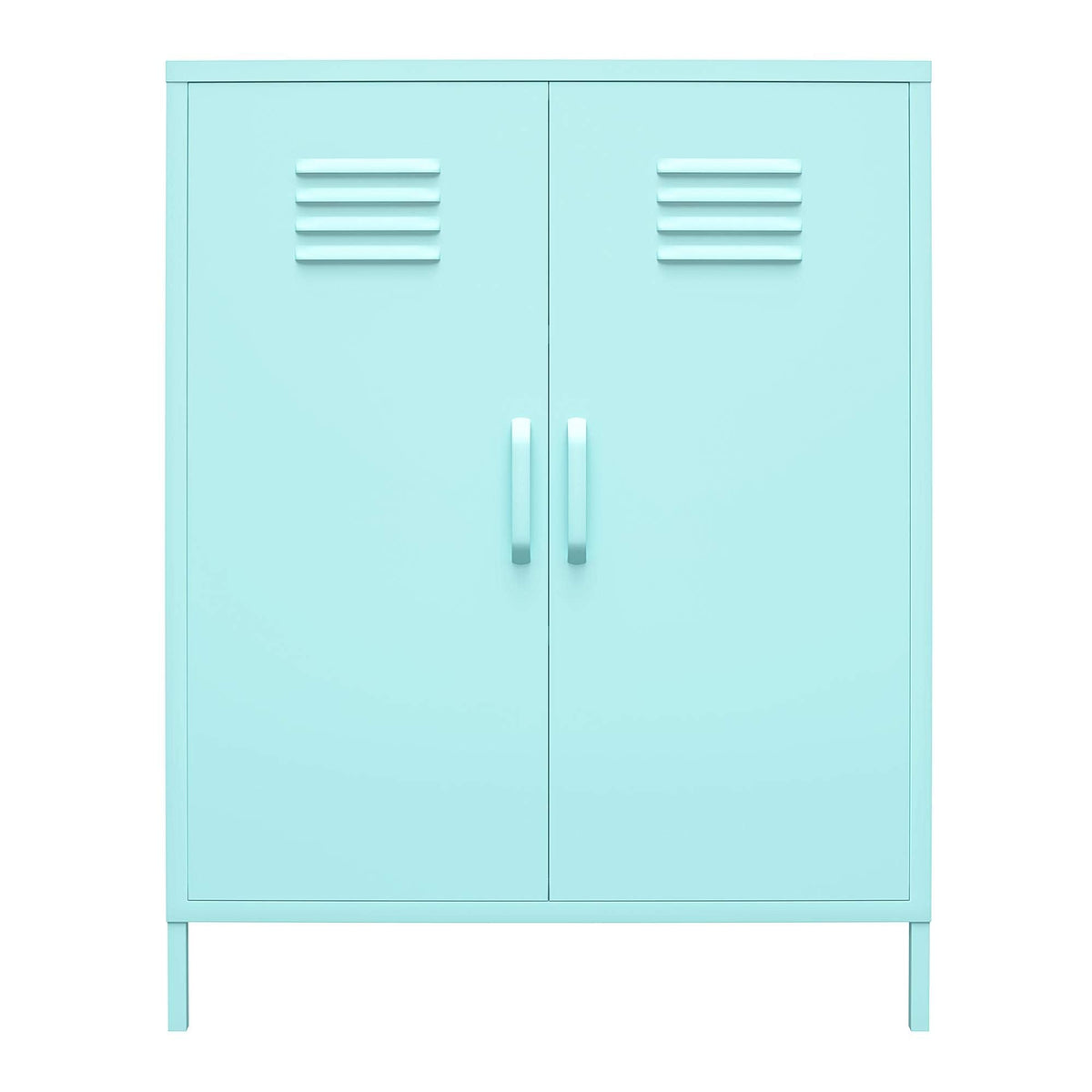 DHP Furniture Cache 2 Door Metal Locker Storage Cabinet Mint - image 3