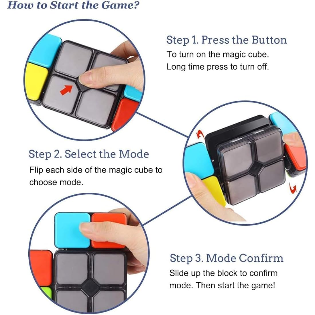 Jolof Store Electronic Music Magic Cube – 4-Mode Educational Puzzle Toy