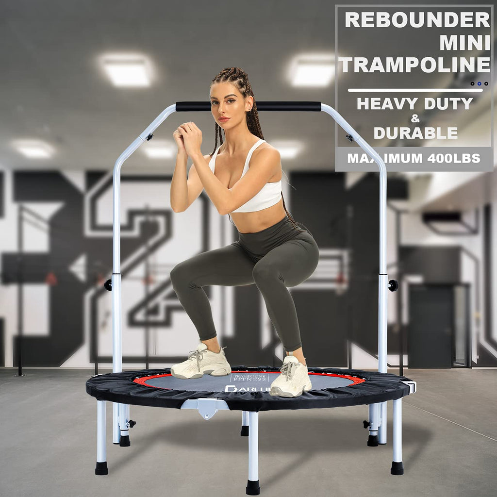 DARCHEN Mini Trampoline Rebounder - 200KG Foldable Indoor Fitness Trainer