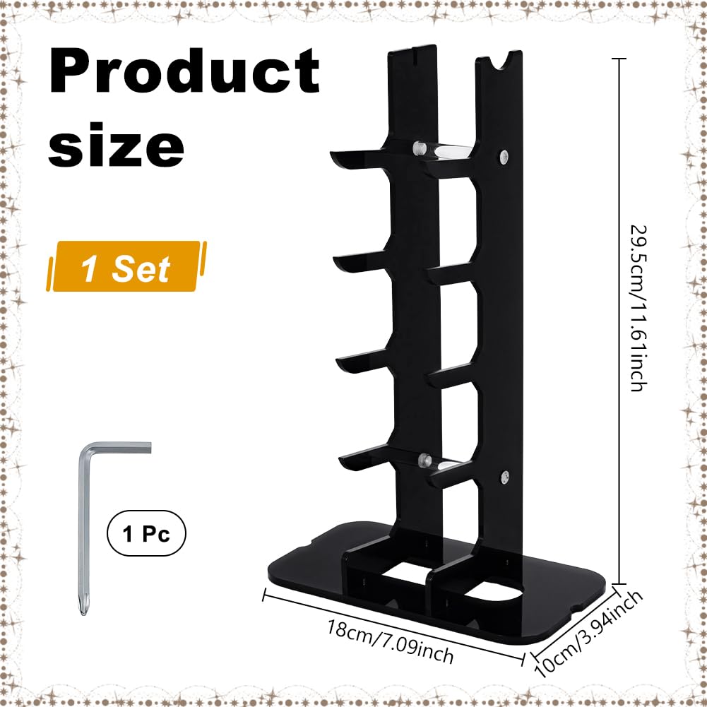 UNICRAFTALE 1 Set 5-Tier Acrylic Knife Display Stand Pocket Knife Holder for EDC - image 3