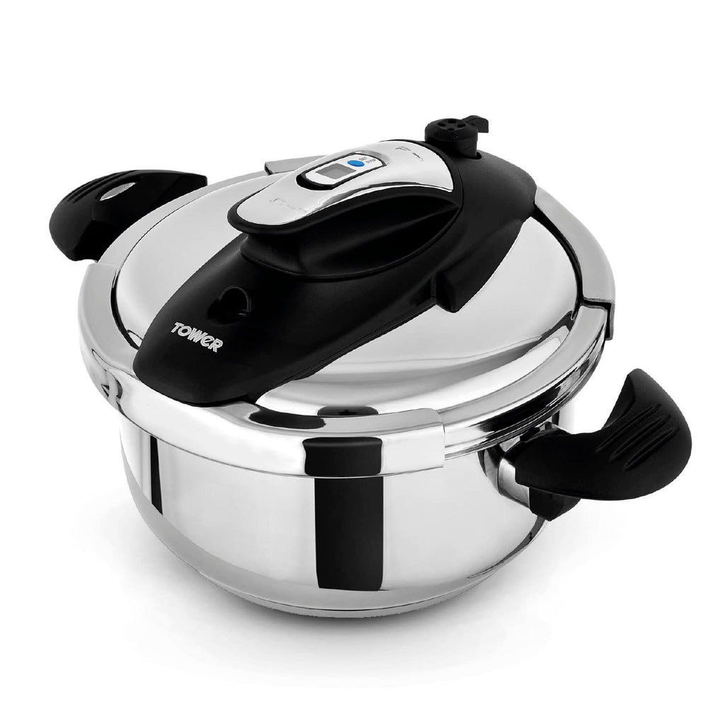 Tower T920002 One-Touch Ultima 4L Pressure Cooker | Stainless Steel