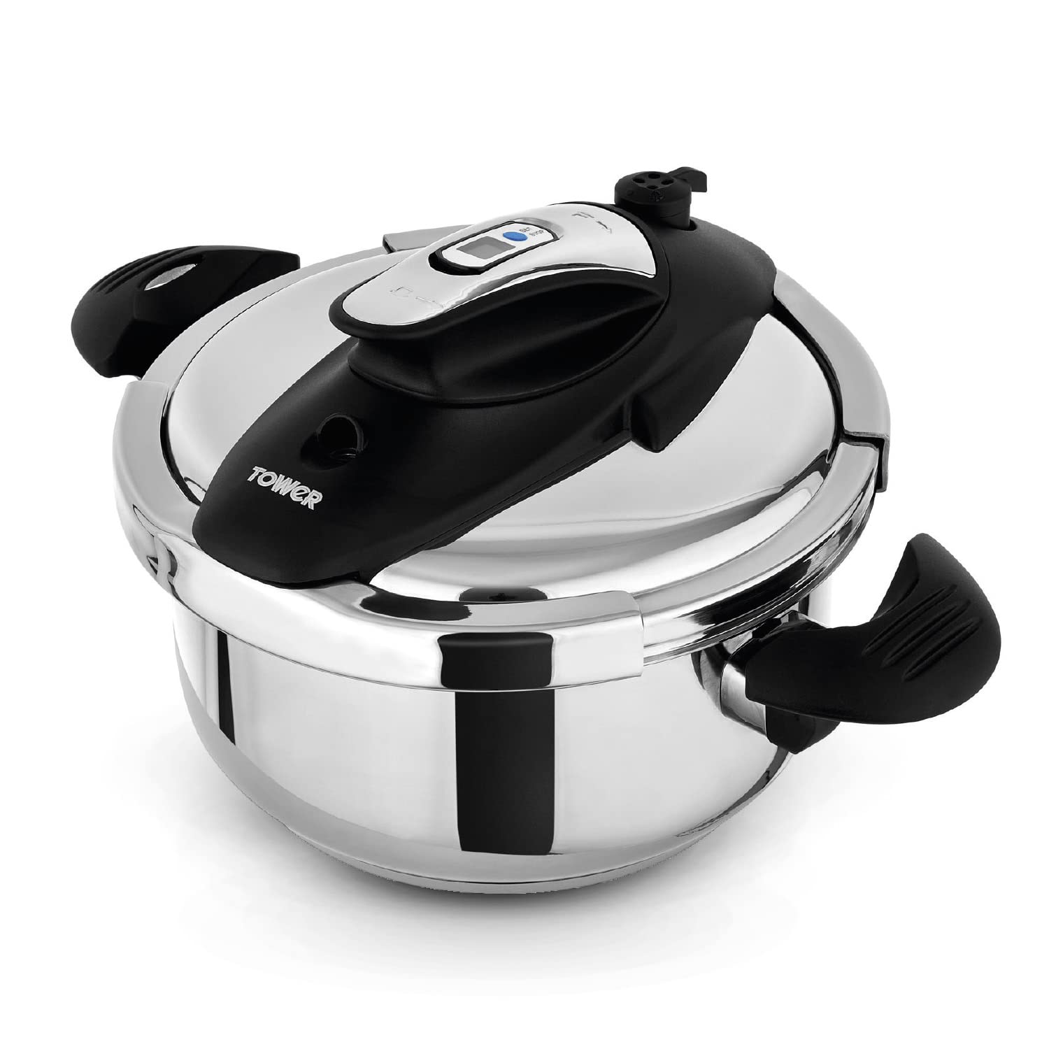 Tower T920002 One-Touch Ultima 4L Pressure Cooker | Stainless Steel
