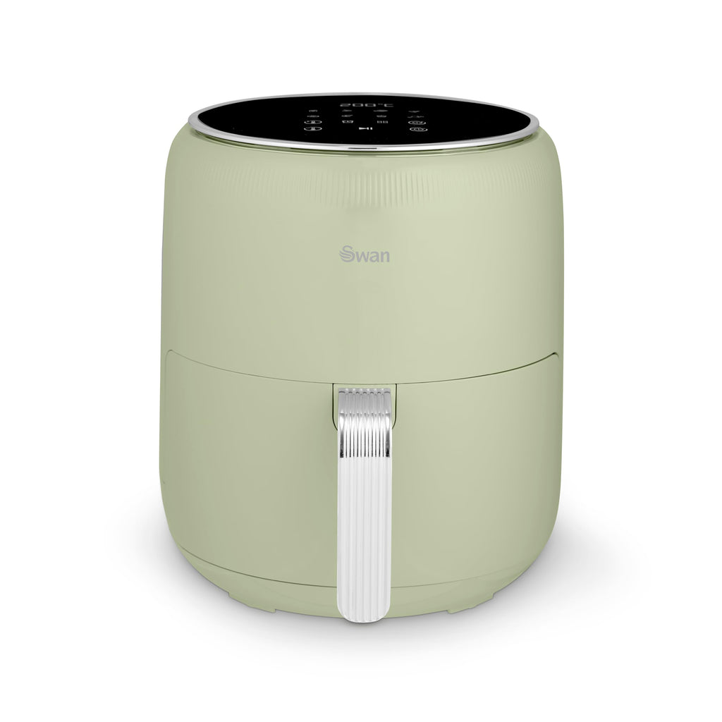 Swan Retro Digital Air Fryer – 4.5L 1500W with 8 Pre-Sets, Green