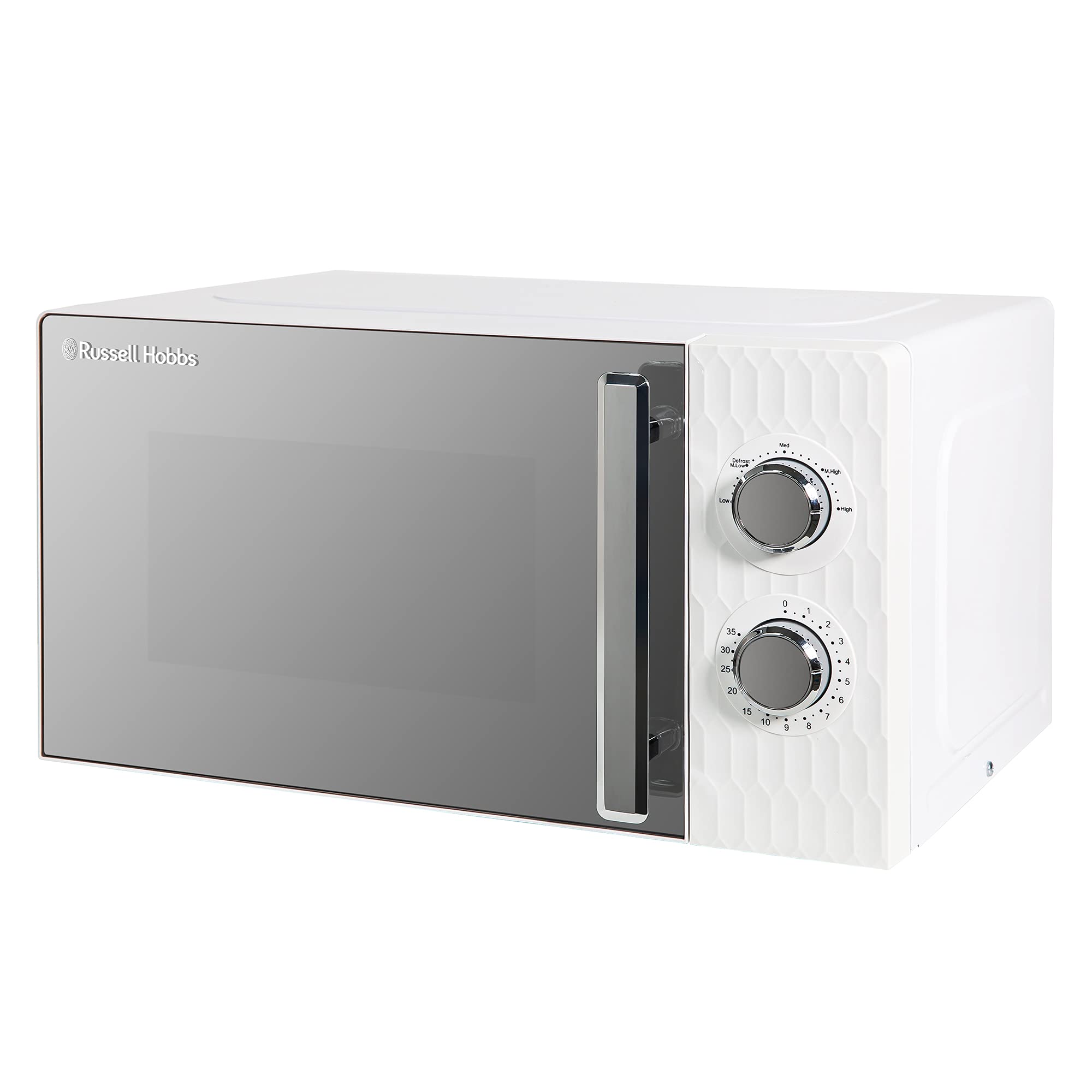 Russell Hobbs Honeycomb 17L 700W Solo Manual Microwave – White