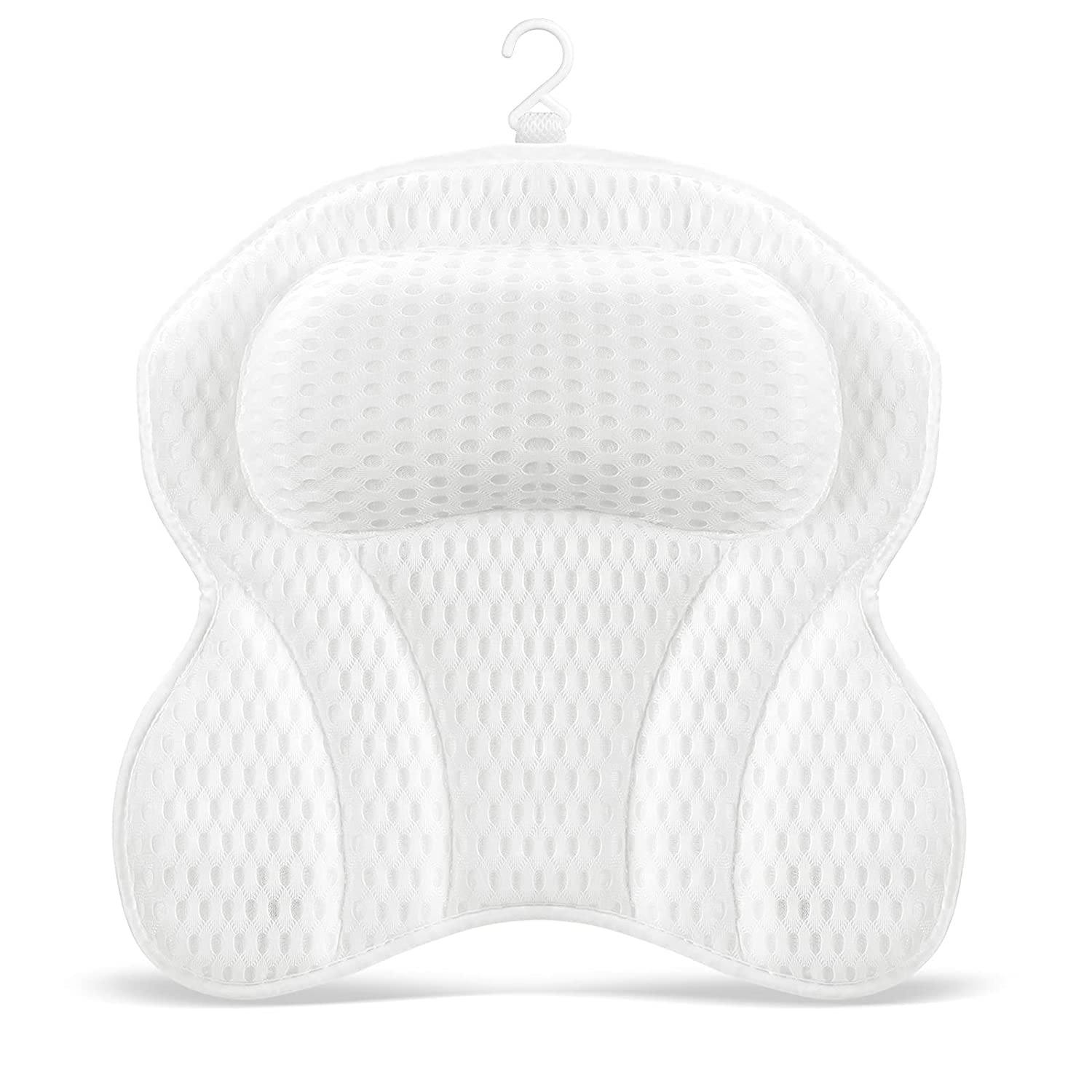 4D Air Mesh Bath Pillow – Ergonomic Neck and Shoulder Support