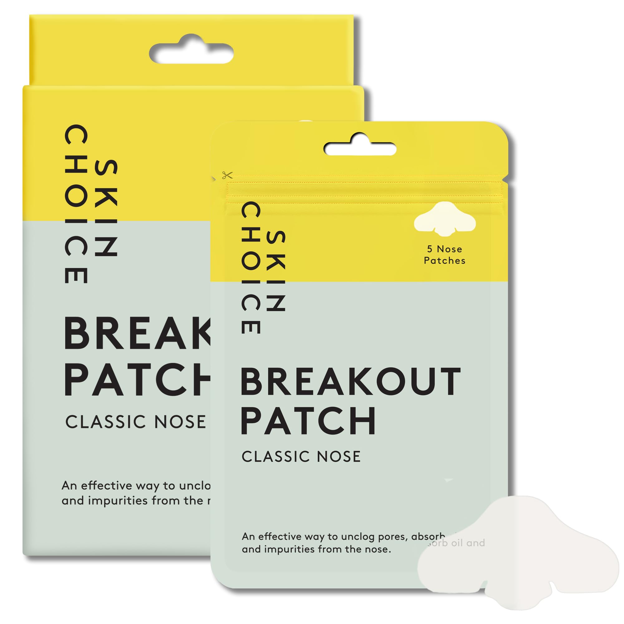 Skin Choice Hydrocolloid Nose Pore Strips – Oil Absorbing Patch Bundle