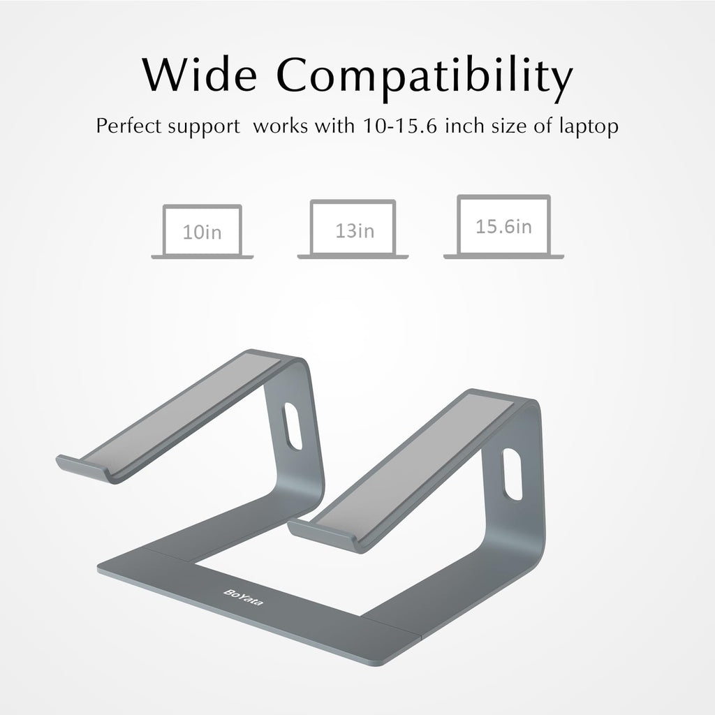 BoYata Laptop Stand, Ventilated Laptop Stand for Desk, Laptop Riser - image 5