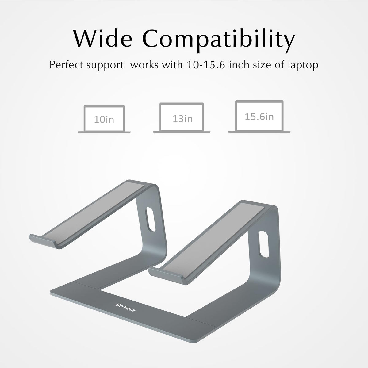 BoYata Laptop Stand, Ventilated Laptop Stand for Desk, Laptop Riser - image 5