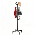 dongliangqinying Metal Freestanding Coat Rack, 3-Tier with 12 Hooks, Black