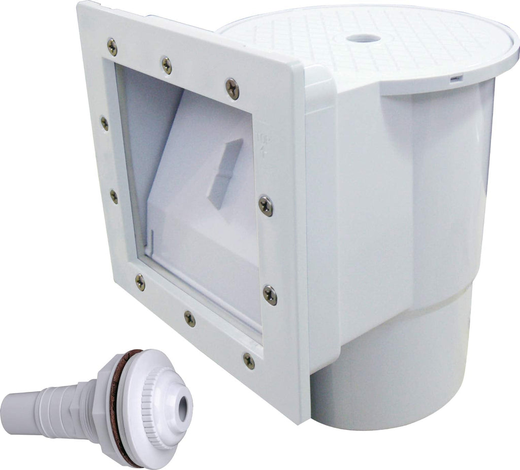 Steinbach Skimmer Set S1 for Steel Wall Pools | 3-Piece Kit, White