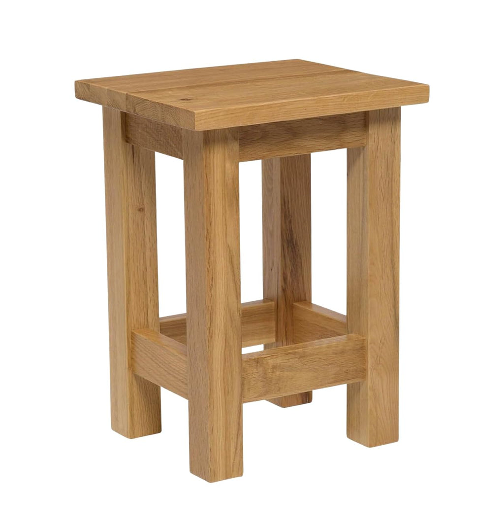 Hallowood Waverly Oak Small Side Table – Light Wood Lamp End Table