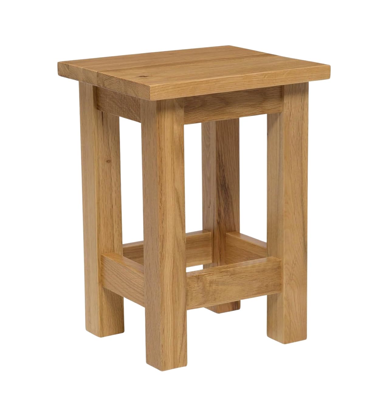 Hallowood Waverly Oak Small Side Table – Light Wood Lamp End Table