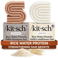 Kitsch Rice Water Shampoo & Conditioner Bar Set – Strengthening Hair Care