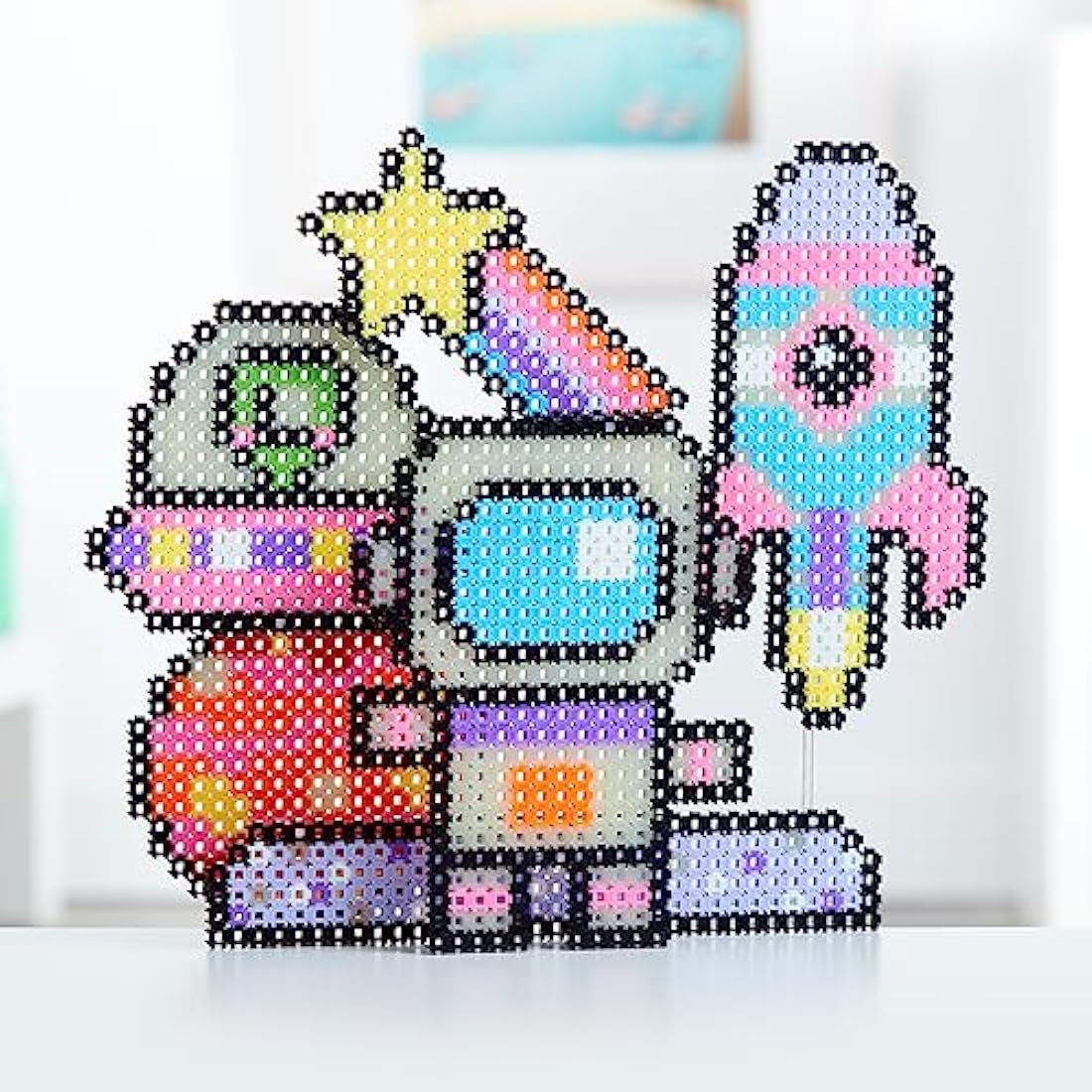 Simbrix Glowing Galactic Theme Pack - 1500+ Piece STEAM Craft Kit
