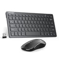 TECKNET Mini Wireless Keyboard and Silent Mouse Set – 2.4G USB, Black