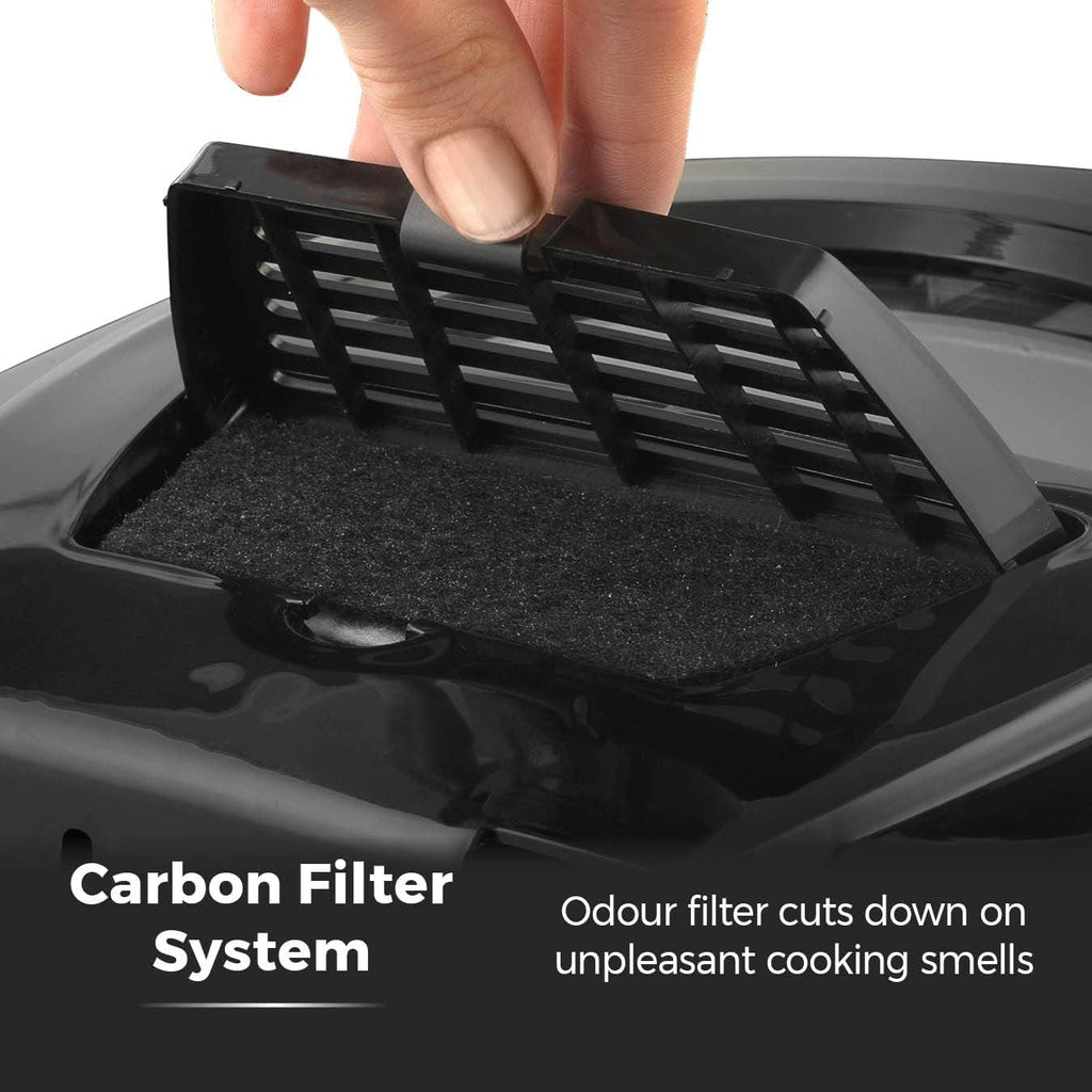 Tower T17001 Deep Fat Fryer | 2L Capacity, 1500W Electric Fryer - Black