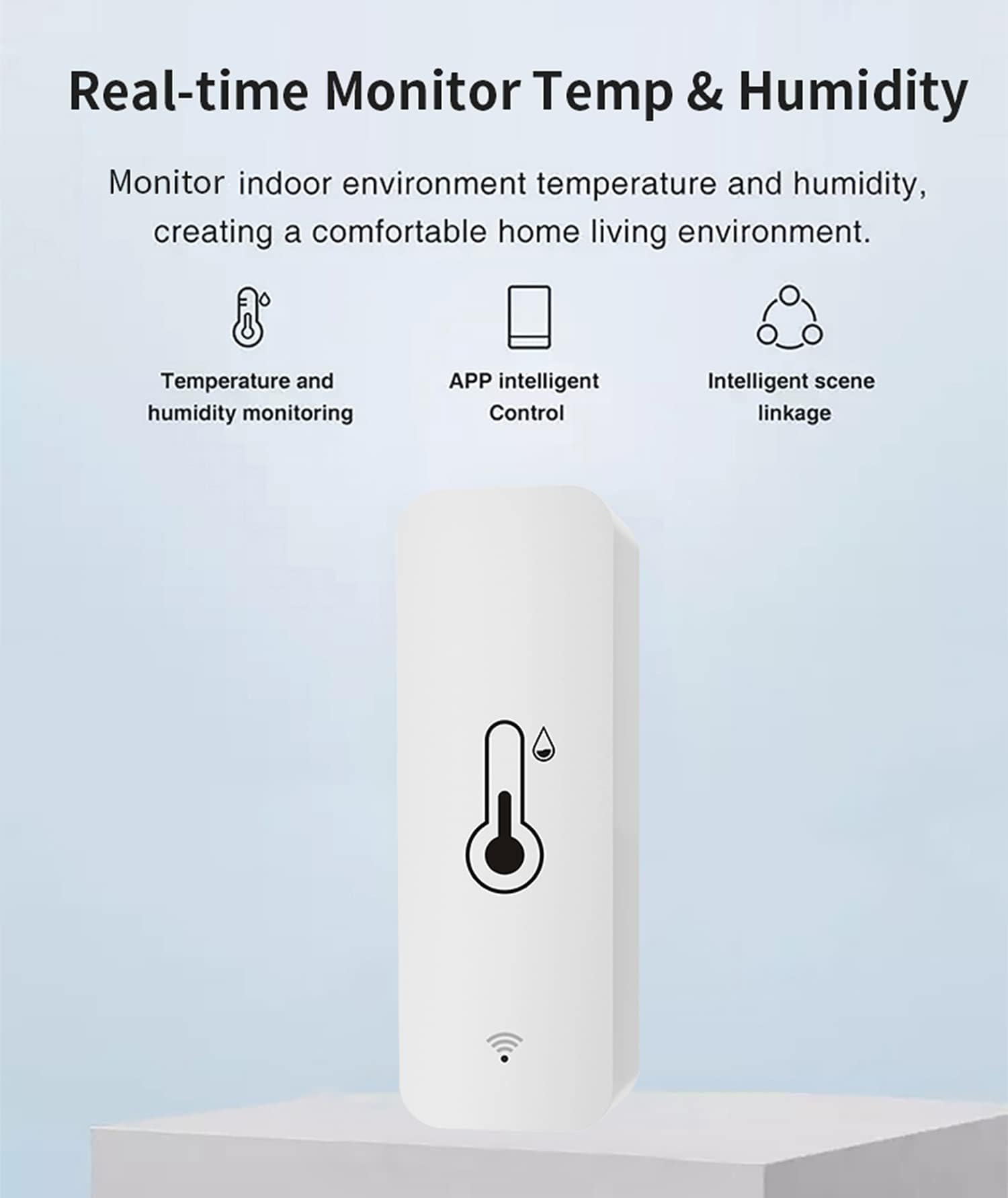 Jolof Store WiFi Smart Thermometer Hygrometer | Tuya App & Alexa (4-Pack)