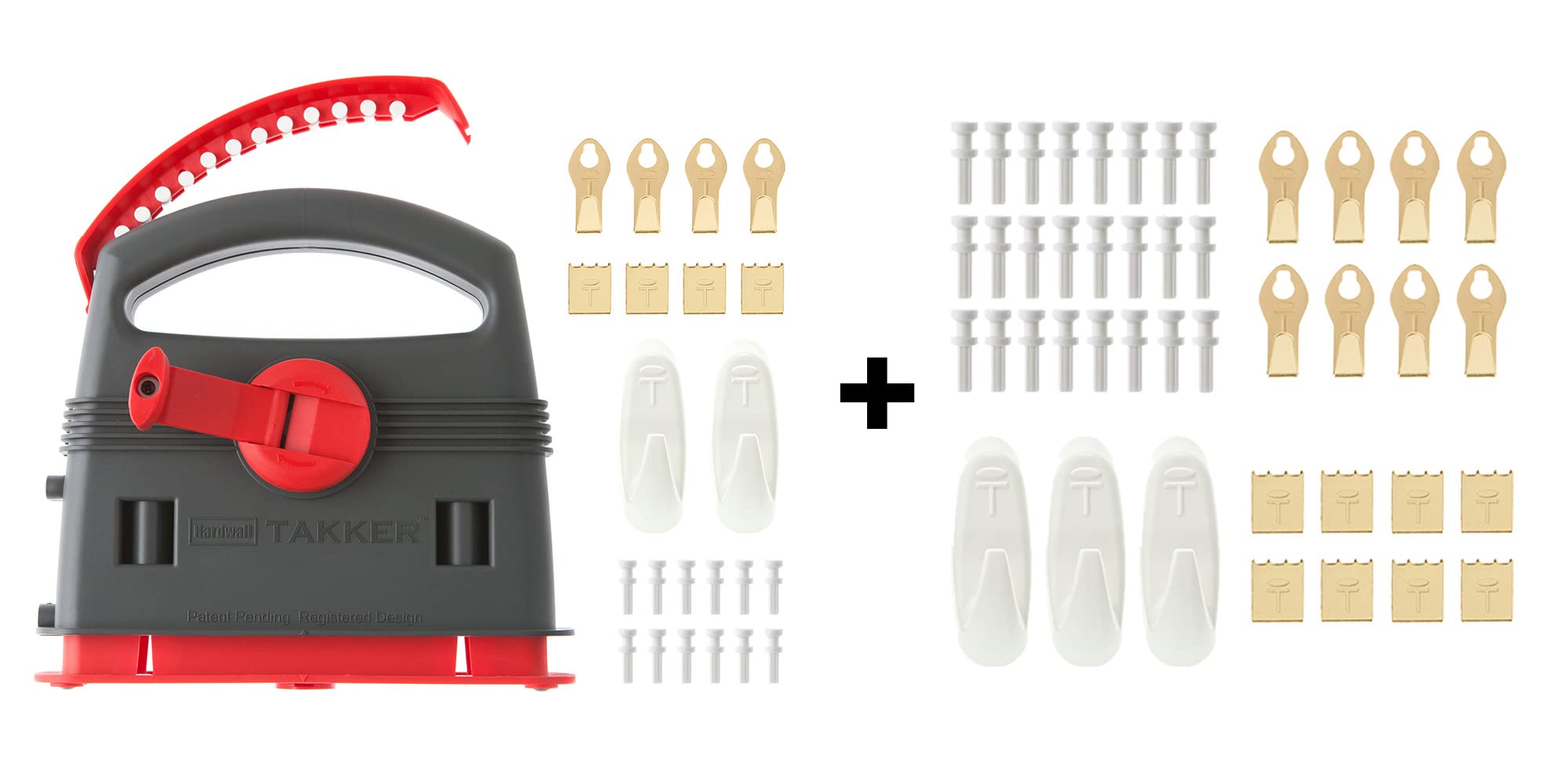 Takker Hardwall Picture Hanging Tool Kit – No Drill Wall Mounting