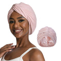 Jolof Store Satin Turban for Women | Adjustable Silk Lined Sleep Cap - Pink