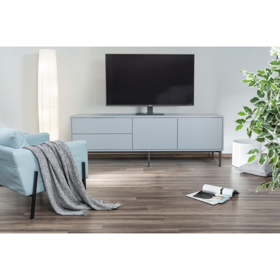Hama TV Stand Swivel Height Adjustable 140cm 55" to 30kg