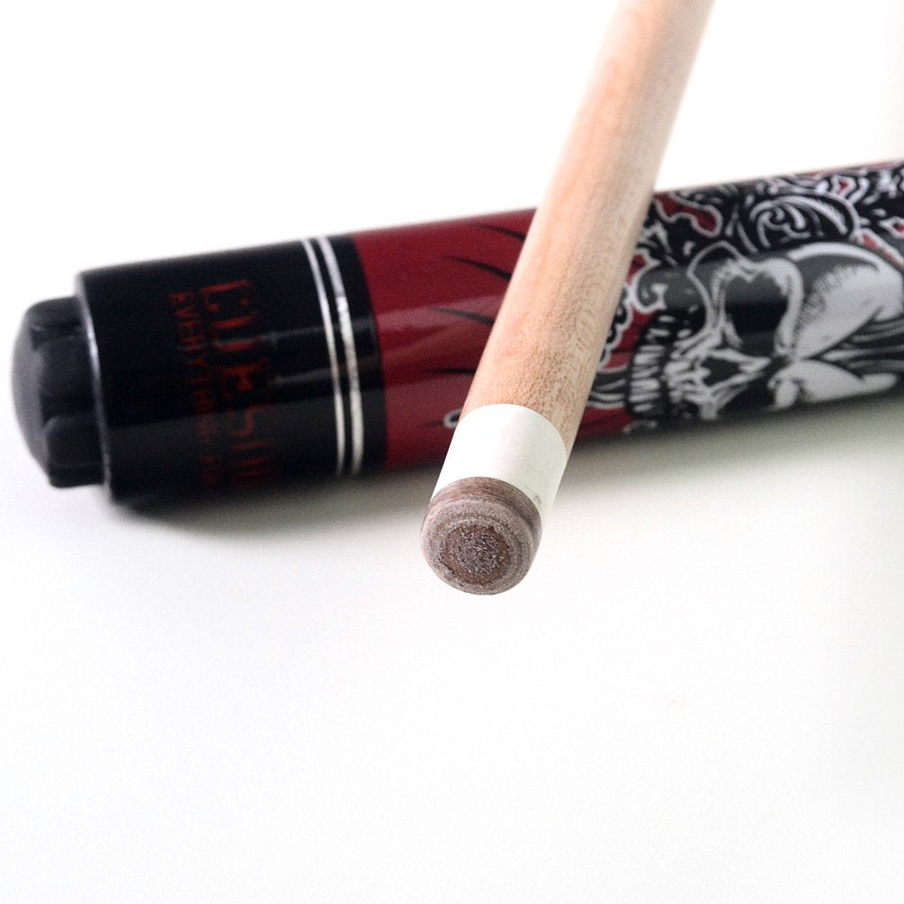 CUESOUL ROCKIN 58" 21oz Maple Pool Cue Stick Set with Irish Linen Wrap
