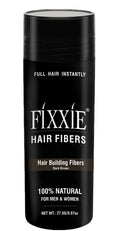 FIXXIE Hair Fibres Dark Brown 27.5g - Keratin Concealer for Thinning Hair