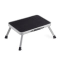SONGMICS Folding Single Step Ladder | 150kg Capacity – Dove Grey