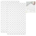 Non-Slip Square Shower Mats | 2-Pack PVC Anti-Mould White