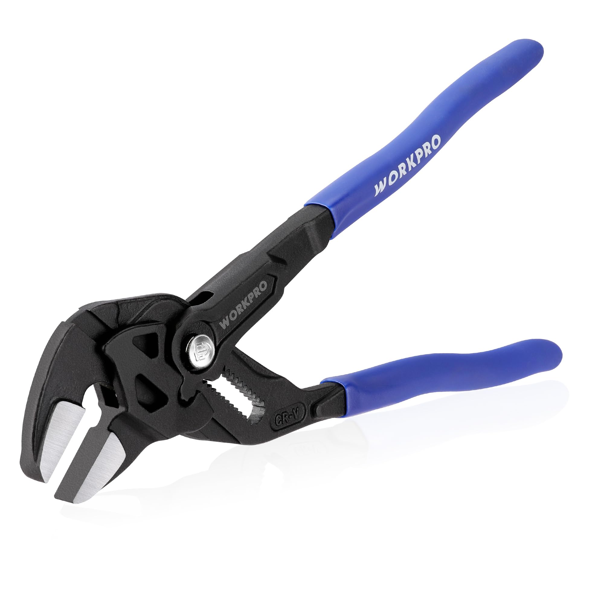 WORKPRO 250mm Adjustable Pliers Wrench | 50mm Self-Adjusting Jaws